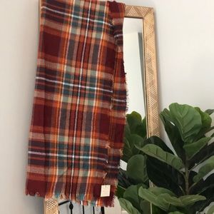 Fall Plaid Blanket Scarf